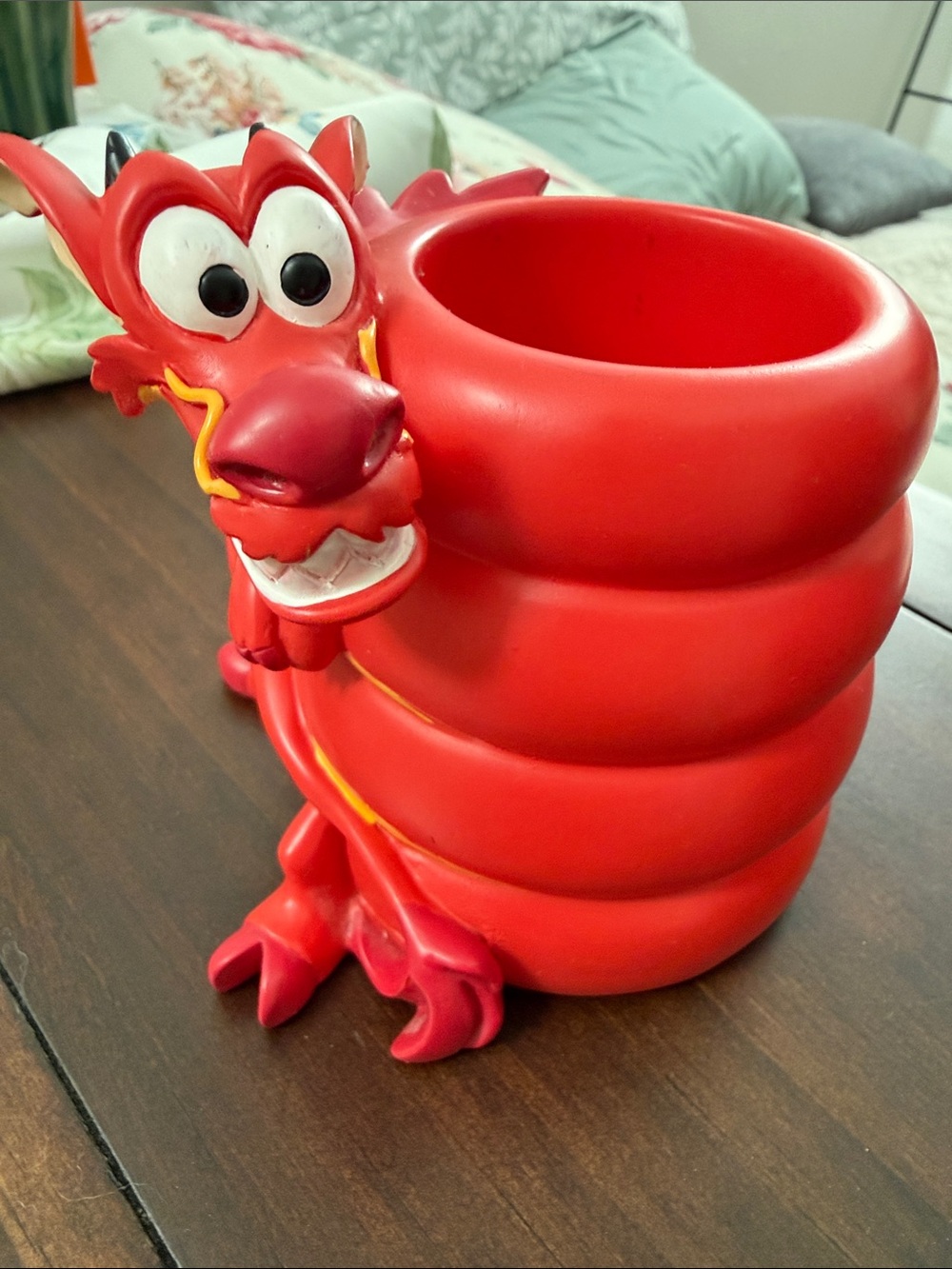 Disney Mushu Red Desk Organizer